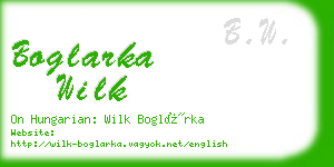 boglarka wilk business card